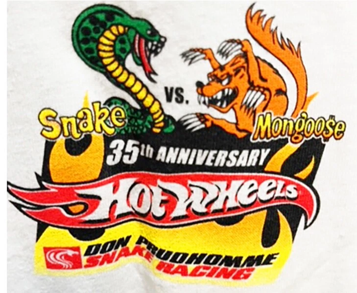 CAMISETA VRHTF NHRA" DE COLECCIÓN ORIGINAL "SERPIENTE Y MANGOSTA 35 ANIVERSARIO HW" 2XL Foto 4 de 4