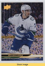 2024-25 Upper Deck Series 2 Rainbow Speckled Foil Nils Hoglander #426 READ 07wf