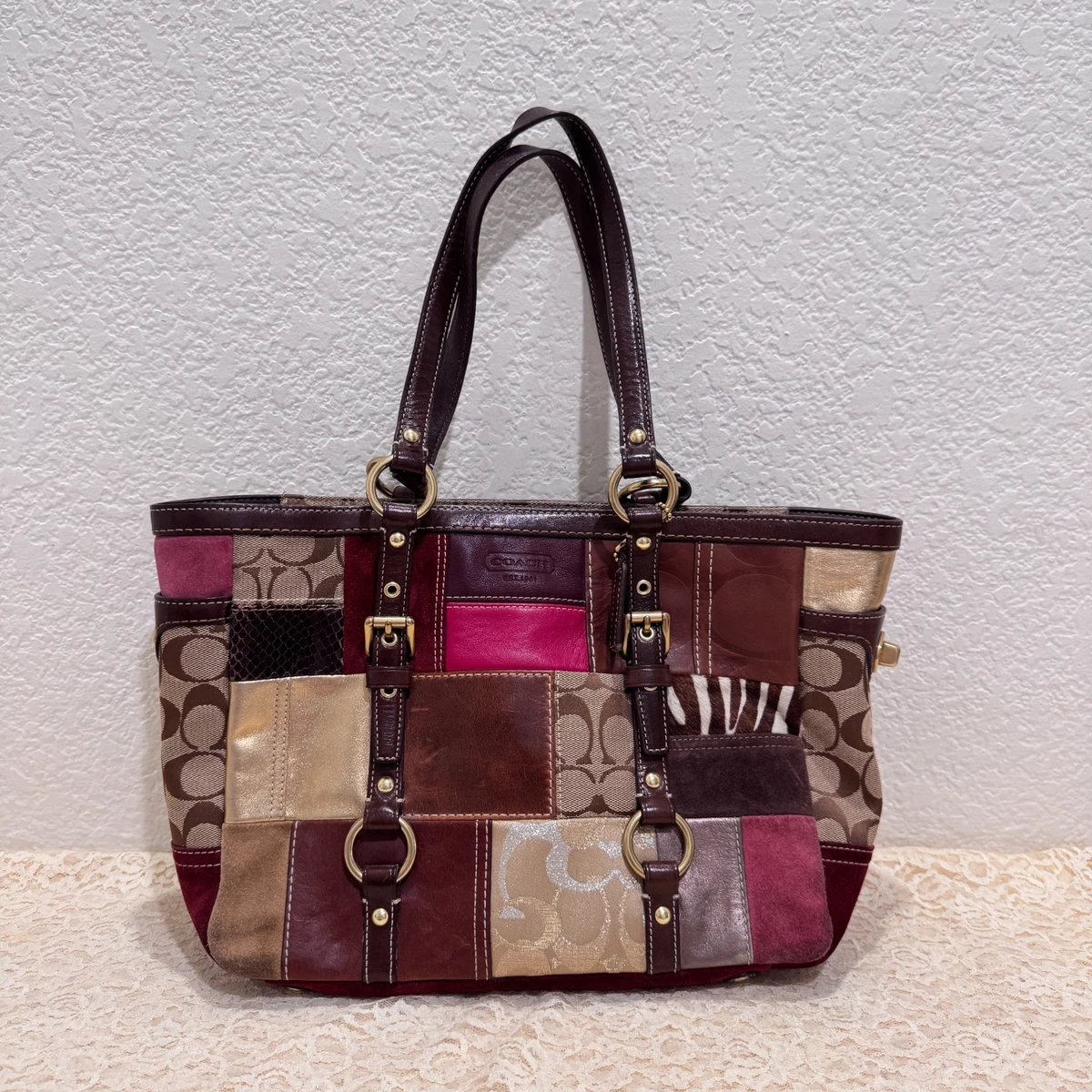 Coach Patchwork Shoulder Bag Exterior Bags & Handbags for Women