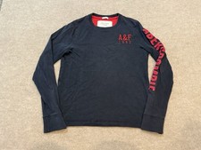 Abercrombie  Fitch Men's Muscle Knit Embroidered Logo Sweatshirt Medium Navy