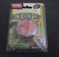 Duncan Limelight LED Light Up YoYo Clear Orange Starburst Transaxle - NEW dxd