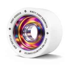 Bont Ghost Assassin Aluminum Hub Roller Skate Wheels, Indoor Jam Speed, 62m...