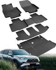 Floor Mats & Cargo Liner for Toyota Highlander 2020-2025 (Only for Bench Seat...