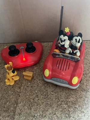 Disney Mickey and Minnie Remote Control Car with Pluto. No Box. VGC Working - Image 1 of 4