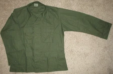 Propper Combat Coat Shirt US ARMY Green Ripstop BDU Jacket Mens L Regular NEW!