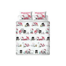 Hello Kitty Rare Double Duvet Quilt Cover and Pillowcase Set Children's White