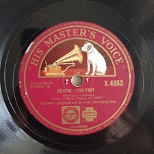 B VG+ 10" Schellack 25cm Benny Goodman - Peckin' Bunny Berigan - All God's Chill