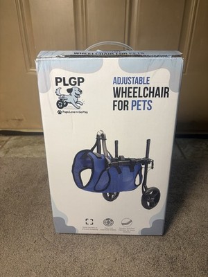 PLGP Adjustable Dog Wheelchair Rear Support Mobility Cart Open Box New Size S