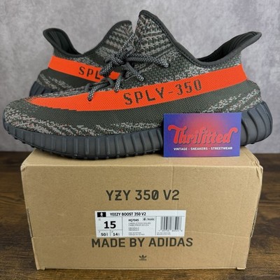 adidas Yeezy Boost 350 V2 Carbon Beluga Size 15 HQ7045 Men s Shoes OG Rare Kanye