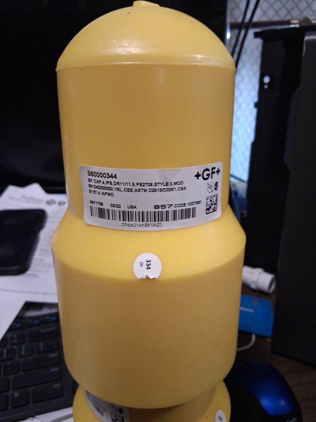 GF + Central Plastics Electrofusion Fitting 4