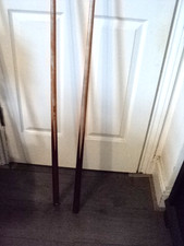 2 X 1980'S The Clubman By Peradon And Fletcher One Piece Snooker Cue 148cm LONG