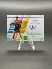 JOHN COLLINS 2021-22 Panini Impeccable Extravagance Autographs Holo-Silver 01/25