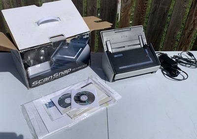 Fujitsu Scan Snap S1500  Scanner w/ AC Adapter+USB+CD