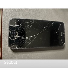 Apple iPhone 5 Black Smartphone Cracked Screen for Parts/Repair As Is