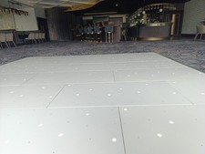 LEDJ White LED dancefloor and Trolley