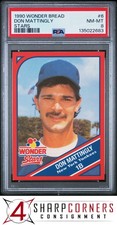 1990 WONDER BREAD STARS #6 DON MATTINGLY YANKEES PSA 8