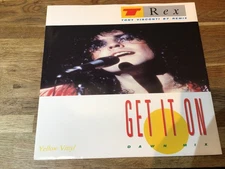 T.Rex Get it on ( Tony Visconti 87 remix ) 12" yellow vinyl single record.