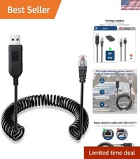 USB to RJ11 Power Cable: High-Speed Charging for Uniden  Escort Detectors