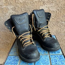 Danner Quarry Vibram Black Alloy Toe Women's Hiking BOOTS Size 6.5  Gore Tex USA