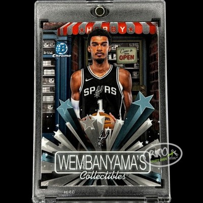 Victor Wembanyama RARE BLACK & WHITE CHROME INVESTMENT CARD TOPPS SPURS MINT