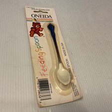 Vintage 1986 Oneida Infant Baby Feeding Spoon In Package
