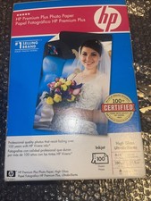 Genuine HP Q5519A Premium Plus Photo Paper Glossy for Inkjet 4x6 45 Sheets/Box