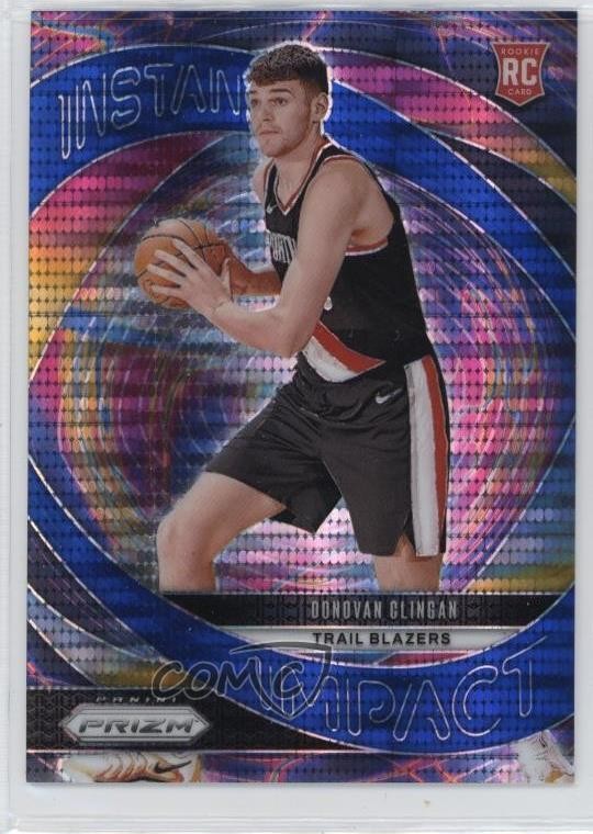 2024-25 Panini Prizm Instant Impact Blue Pulsar 80/99 Donovan Clingan #15 0bc1