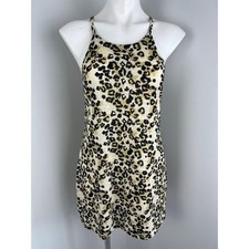 Miken Swim Animal Print Beach Cover Up Dress Small