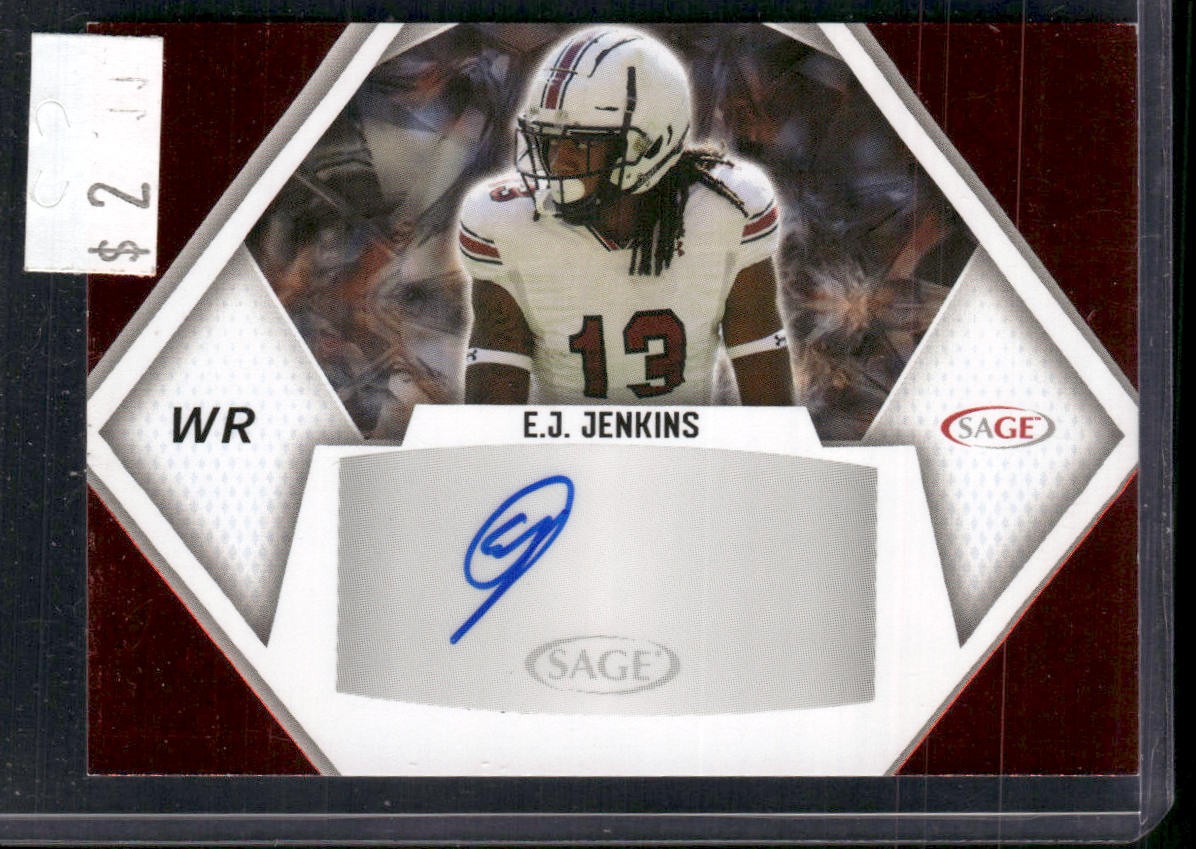 2023 SAGE HIT #A-EJJ E.J. Jenkins Autographs Red (Low Series)