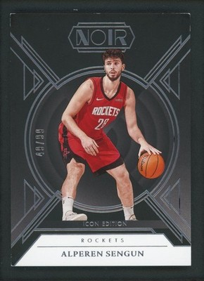 2024-25 ALPEREN SENGUN 49/99 PANINI NOIR ICON EDITION