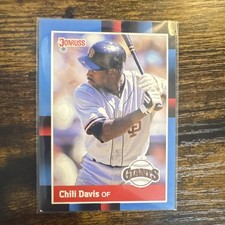 Donruss Chili Davis #313 San Francisco Giants MLB Baseball 1988 Base Set Card