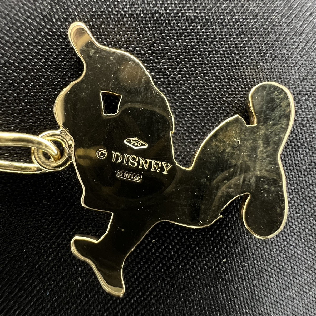 DISNEY SOLID 18K YELLOW GOLD MICKEY MOUSE PENDANT… - image 3