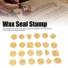 24 Fire-painted Seal Heads Envelopes Decorative Postmarks Seal Heads