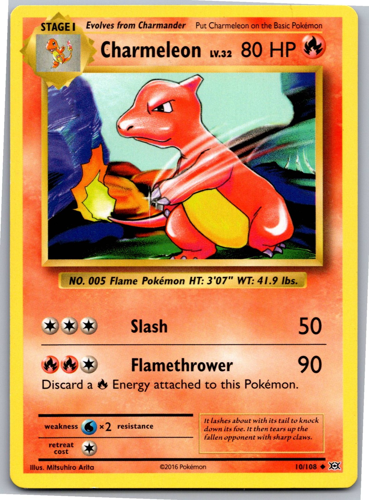 Charmeleon - XY - Evolutions 10/108 - Uncommon - NM Pokémon TCG