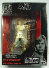STAR WARS THE BLACK SERIES 40TH ANNIVERSARY TITANIUM LUKE SKYWALKER DIECAST FIG