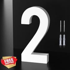 useNumber 5 Inch White 2 House Number