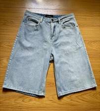 Victorious Baggy Denim Shorts Blue - 32