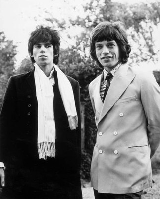 British rock guitarist Keith Richards singer Mick Jagger of the gr- Old Photo