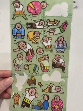 USED Japanese Mind Wave Inc. Ojisan Sticker Sheet, 1 count
