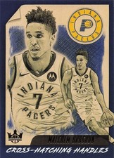 2019-20 Panini Court Kings #18 Malcolm Brogdon Cross-hatching Handles