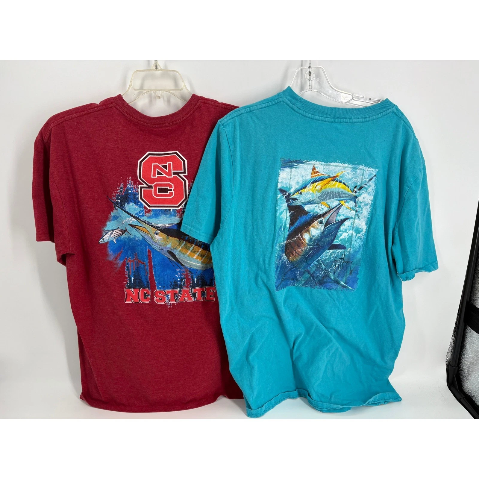 Guy Harvey North Carolina State University Marlin T-Shirts Bundle XL Lot of 2