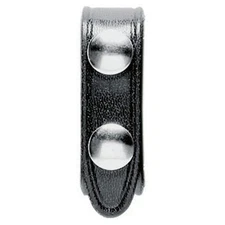 Safariland 65 Belt Keeper, 2.25" Belt Width Chrome Snap Plain 4 Pack - 1101301