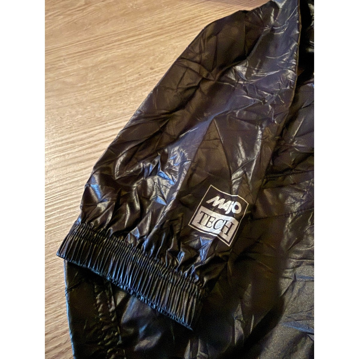 Stüssy Beach Shell Wrinkled Black Nylon Rain Jacket NWT | eBay