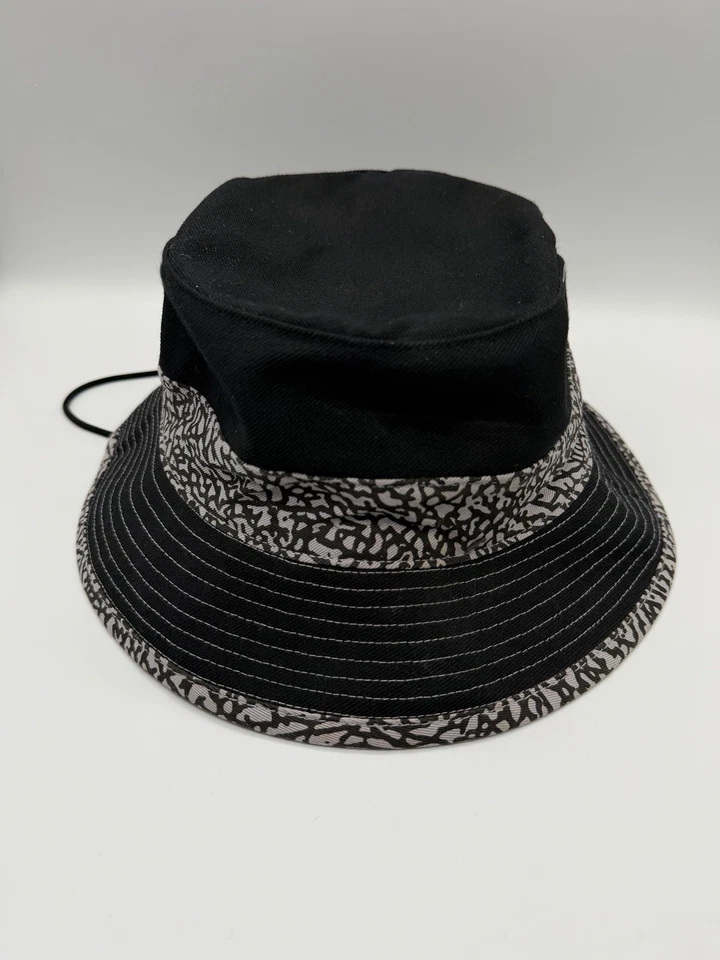Nike Air Jordan Bucket Hat Jumpman Gorra Negro Gris Elefante L/XL Foto 3 de 4