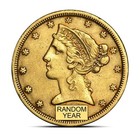 $5 Liberty Half Eagle Gold Coin (Xf)
