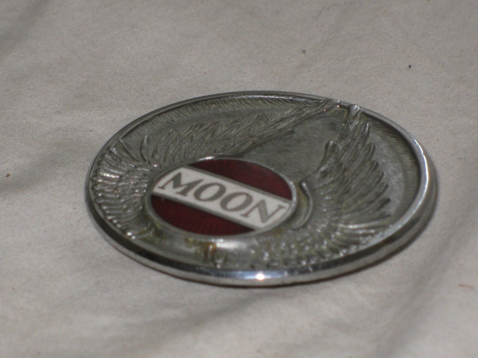 Moon Model 6-60 Enamel Car Radiator Emblem Badge 1927 | eBay