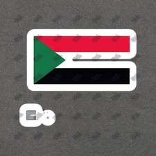 Sudan Flag Vinyl Sticker Decal Durable Waterproof Sticker for 861320