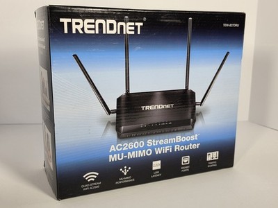 TRENDnet AC2600 StreamBoost MU-MIMO WiFi Router TEW-827DRU Gigabit Dual Band NEW