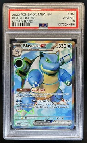 2023 Pokemon SV 151 Blastoise ex #184/165 PSA 10