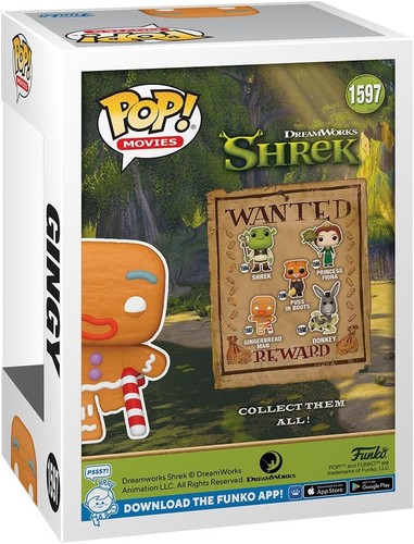 Funko Pop! Movies: Shrek Dream Works 30th - Gingerbread Man Man - Collectable Vi - Picture 7 of 8